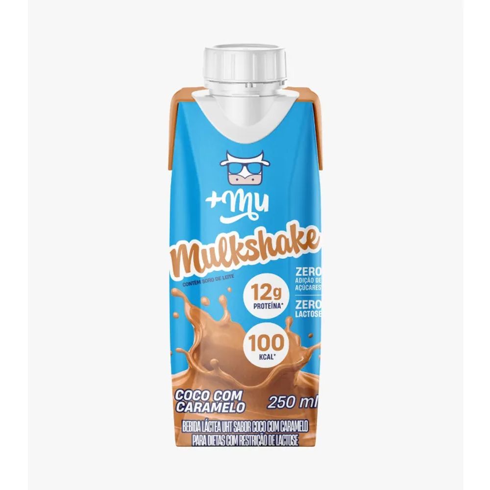 Bebida Proteica Mulkshake Coco Com Caramelo +Mu 250ml