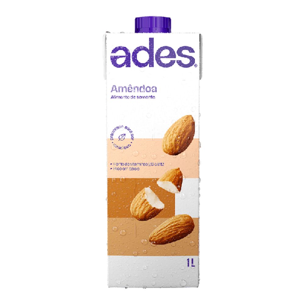 Bebida de Soja e Amêndoas Ades Seeds 1l