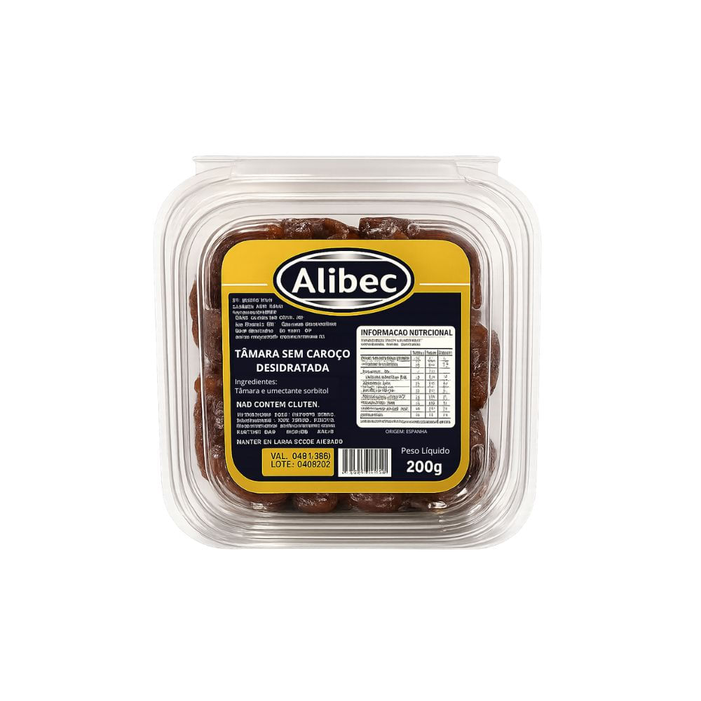 Tâmara Sem Caroço Desidratada Alibec 200g