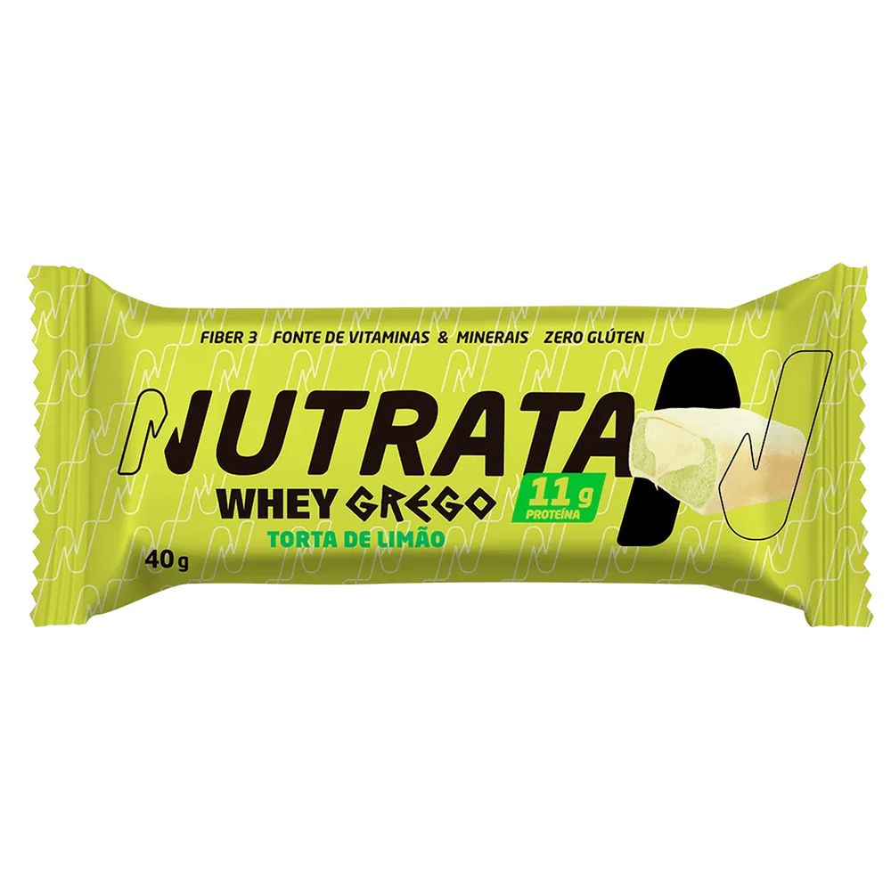 Barra Whey Grego Torta Limão Nutrata 40g
