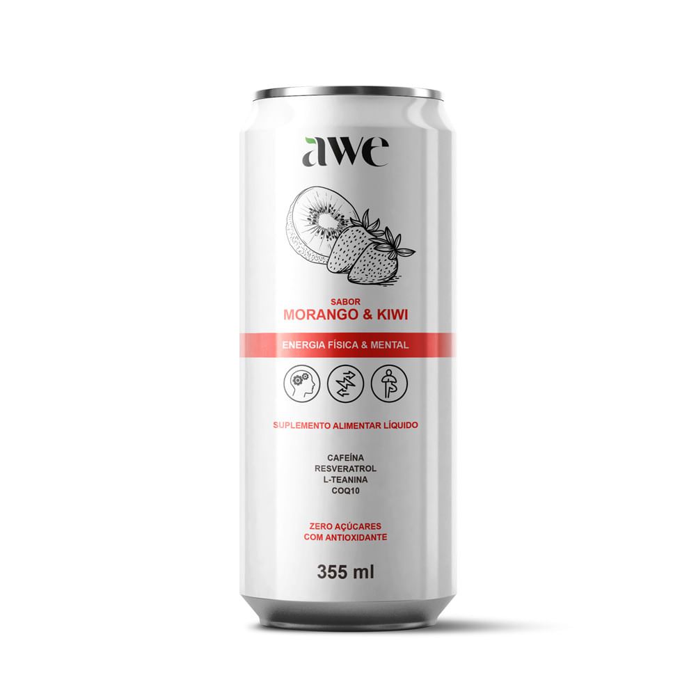 Suplemento Alimentar Morango e Kiwi Awe 355ml