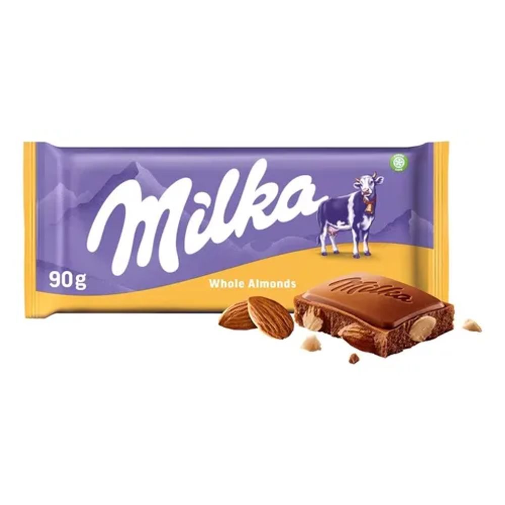 Chocolate Whole Almonds Milka 90g
