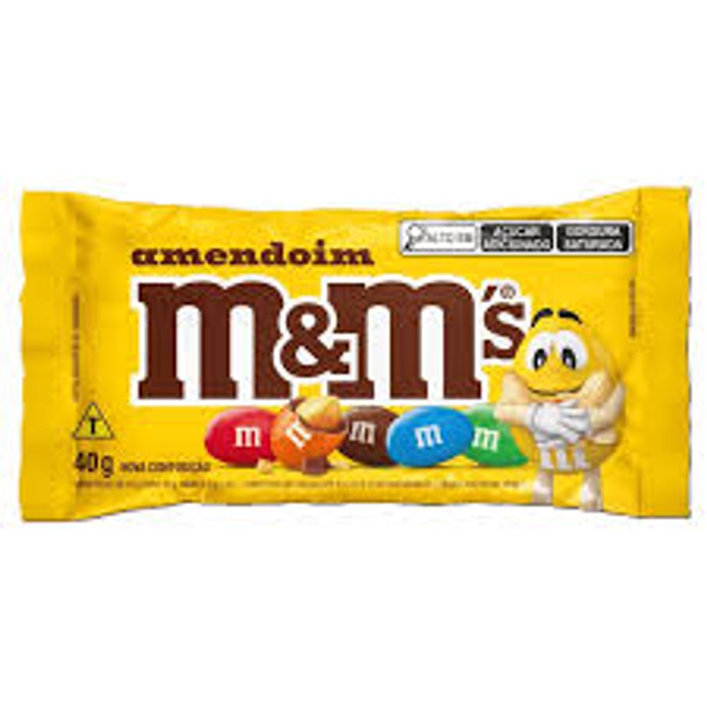 Chocolate de Amendoim M&M's 40g