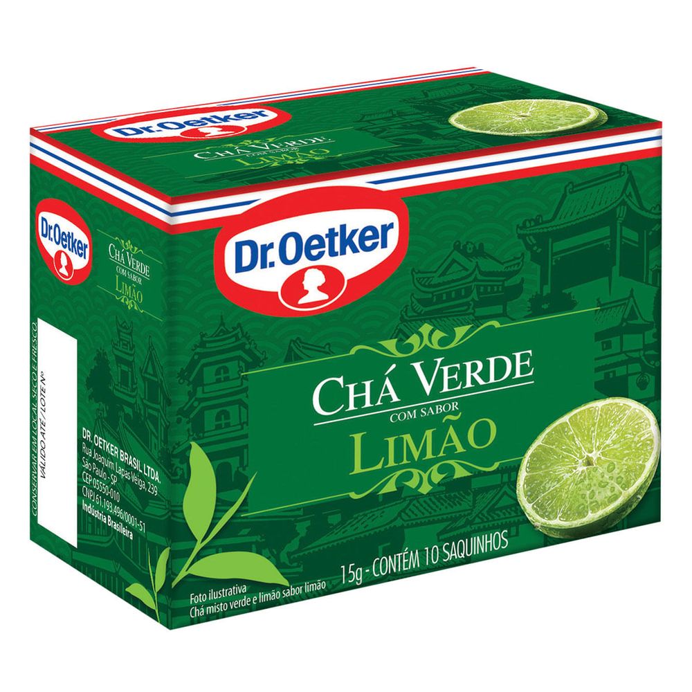 Chá Verde Limão Dr Oetker 10 sashê