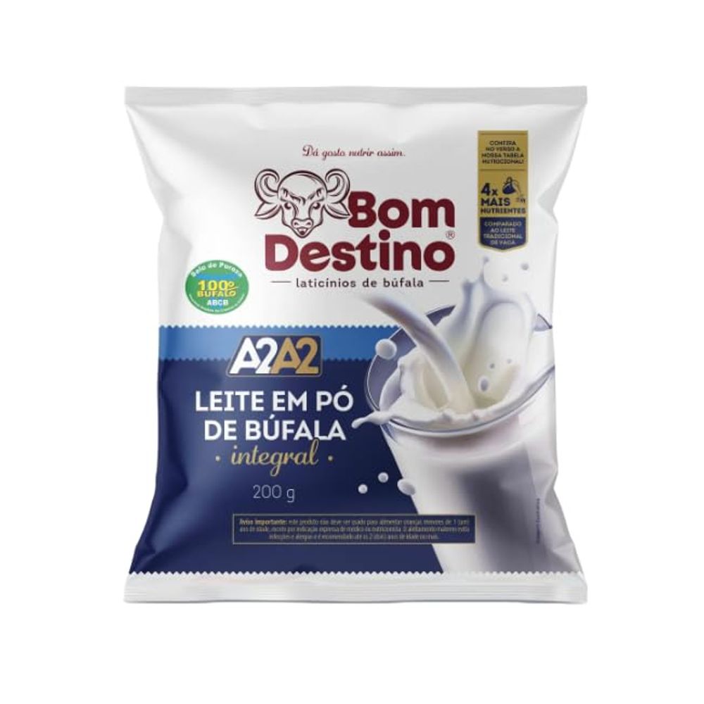 Leite em Pó de Búfala Integral Bom Destino 200g