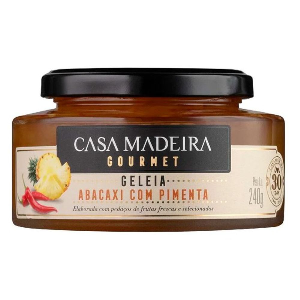 Geleia de Abacaxi com Pimenta Casa de Madeira 240g