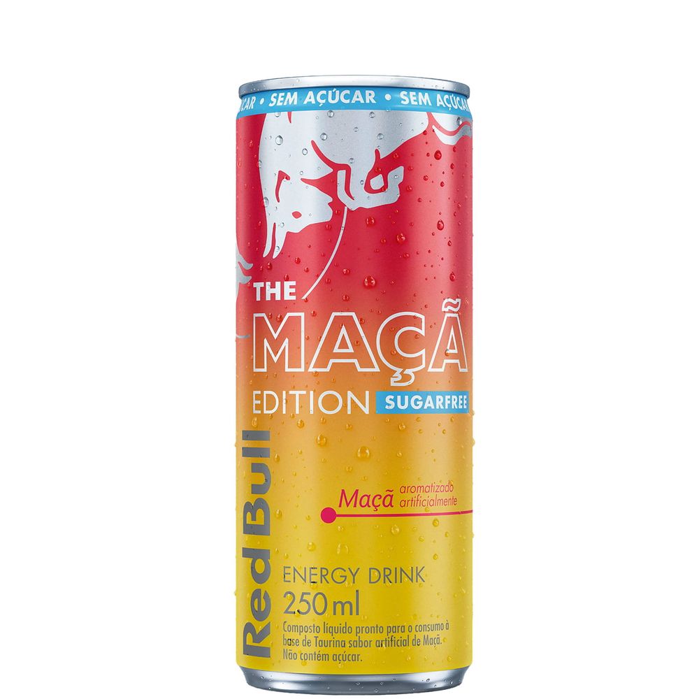 Energético Sugar Free The Maçã Red Bull 250ml