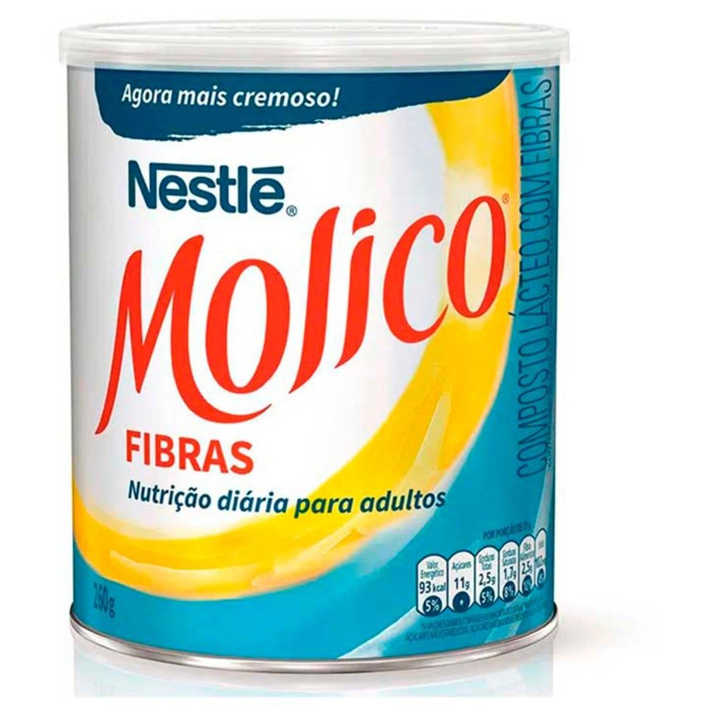 Leite em Pó Desnatado com Fibras Molico 260g