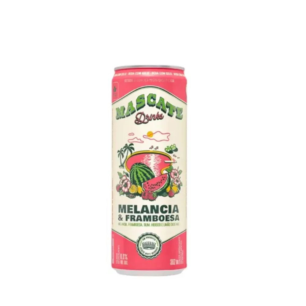 Drink Pronto Melancia e Framboesa Mascate 362ml