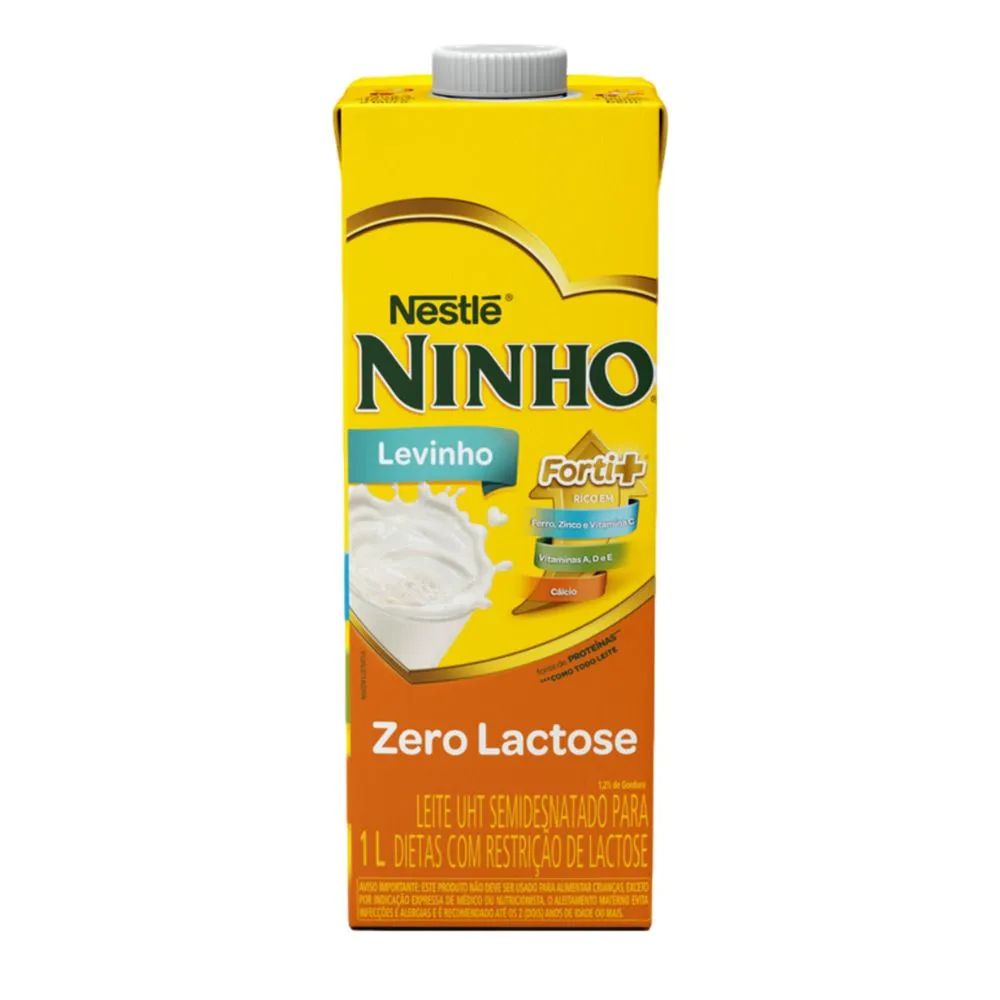 Leite Levinho Zero Lactose Semidesnatado Ninho 1l