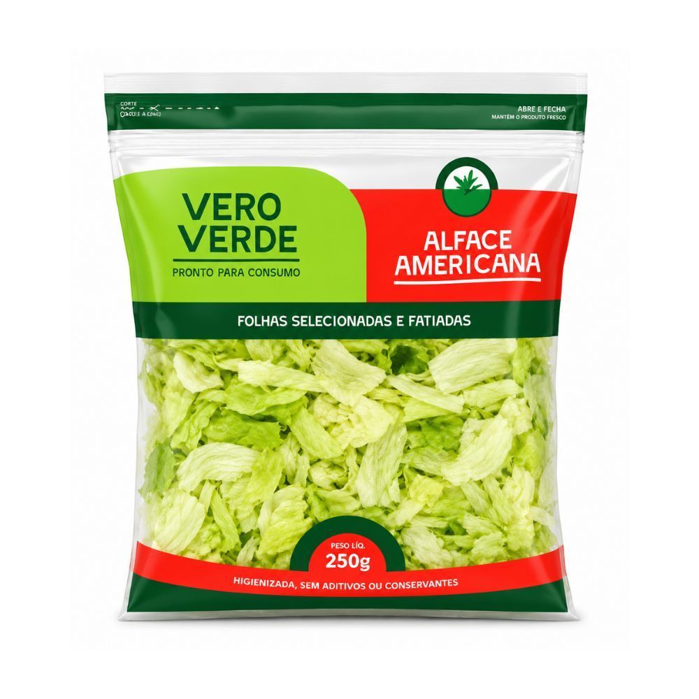 Alface Americana Fatiada Vero Verde 250g