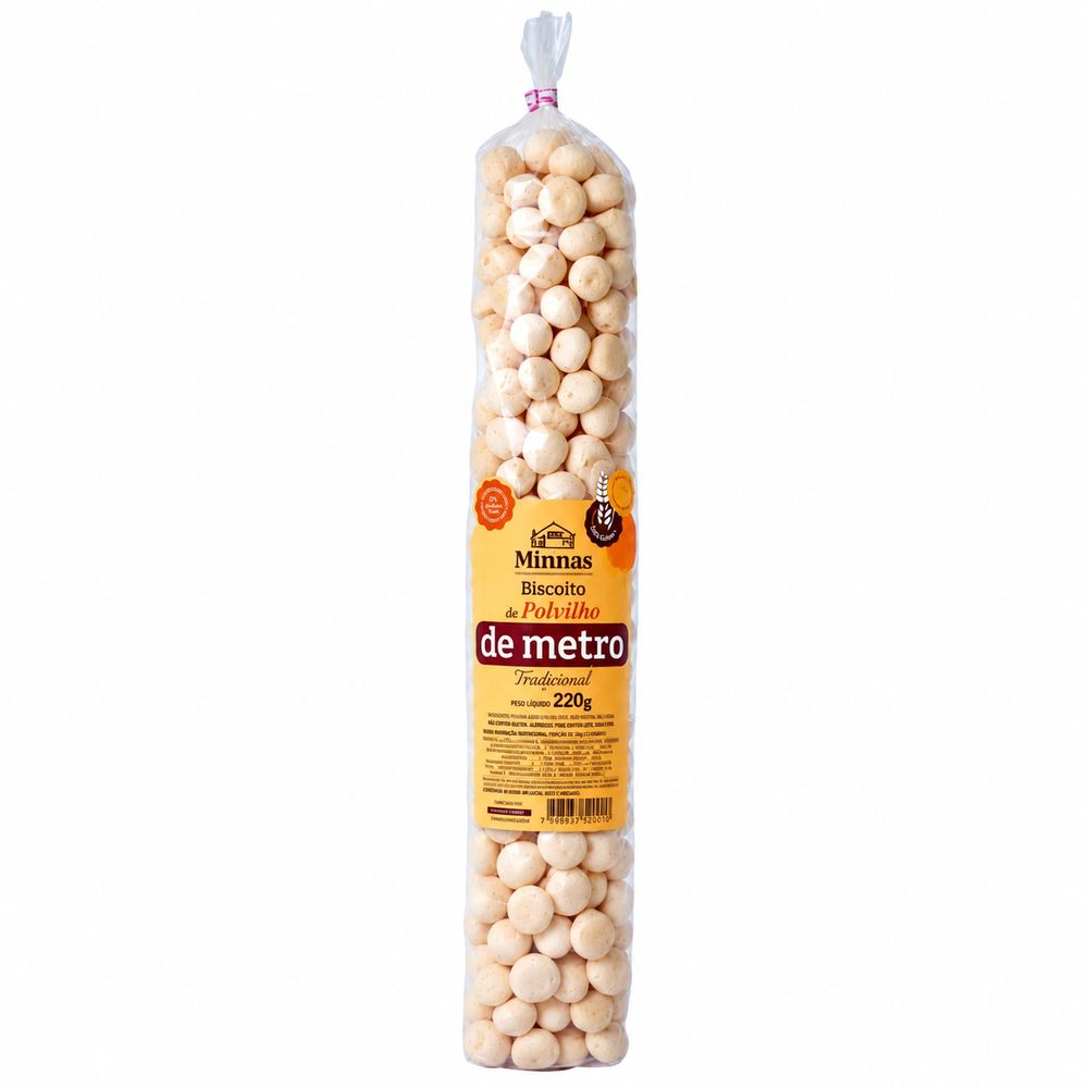 Biscoito de Polvilho de Metro Com Queijo Minnas 220g