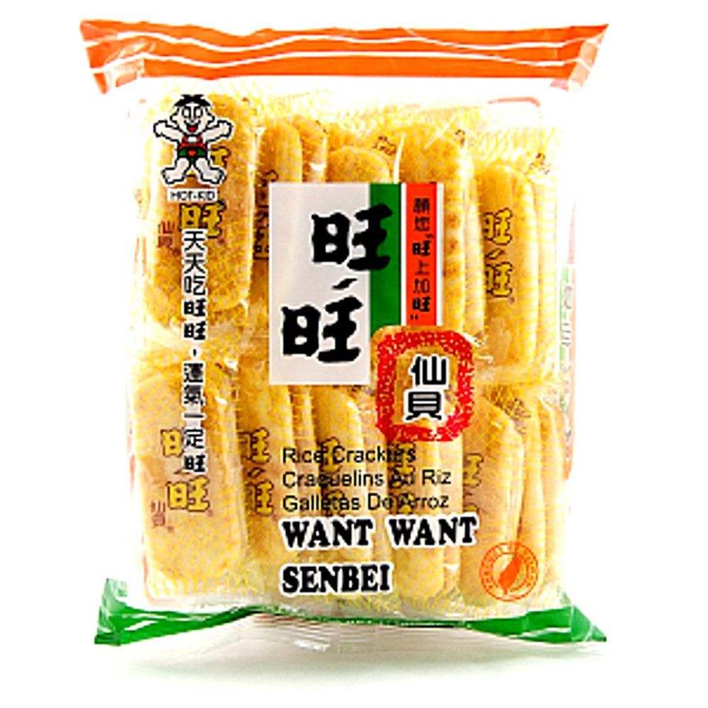 Biscoito de Arroz Sembei Salgado Want Want 92g