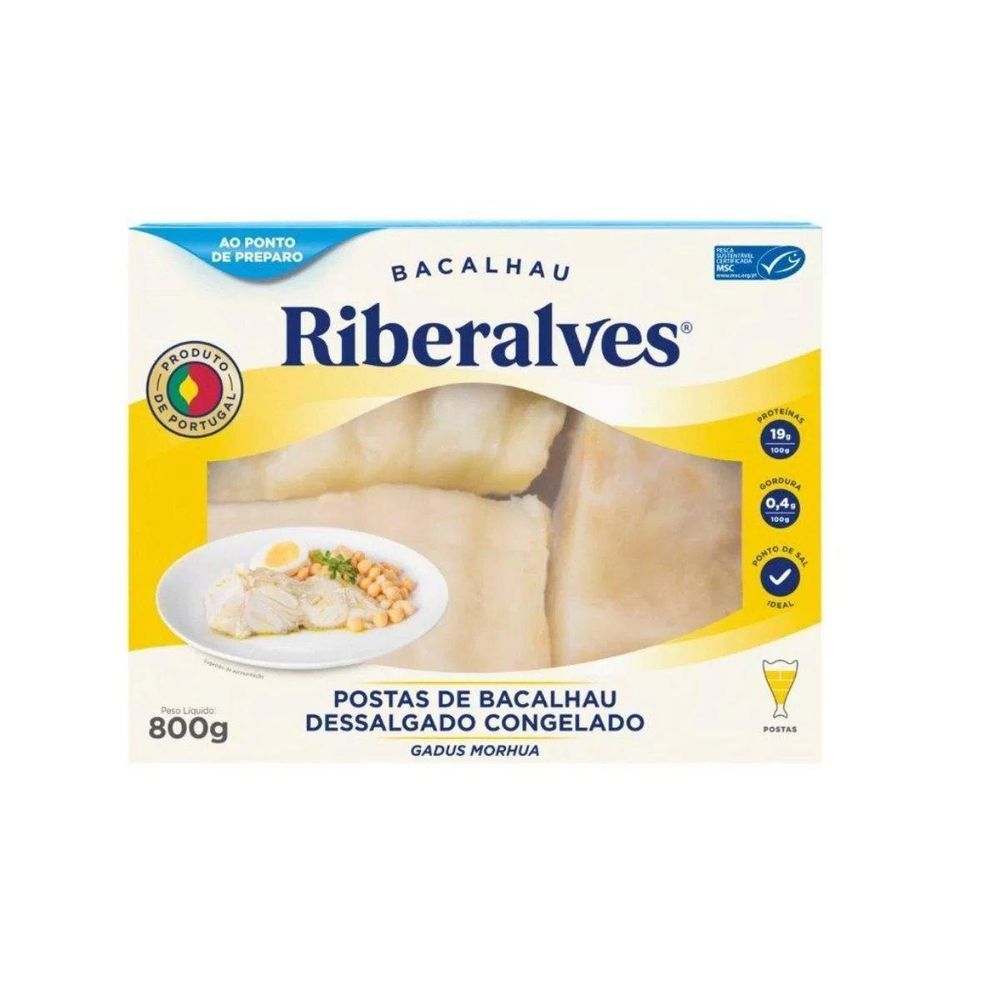 Bacalhau Posta Ribeiralves 800g