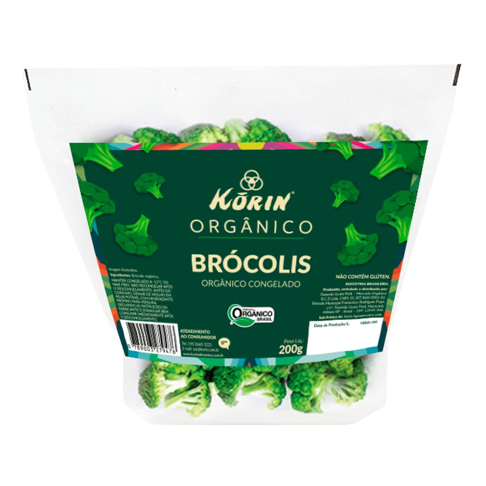 Brócolis Orgânico Congelado Korin 200g