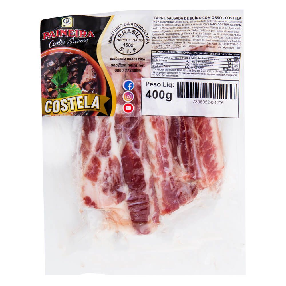 Costela Suína Salgada Paineira 400g