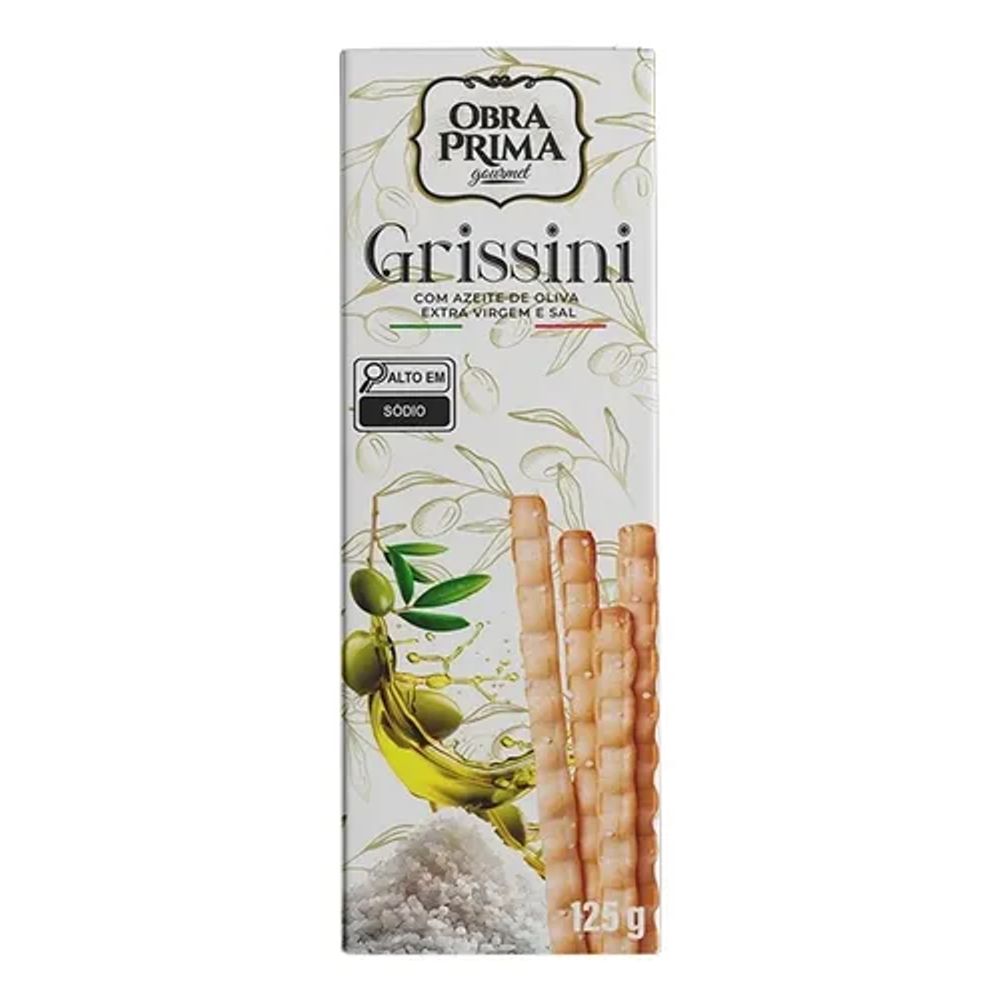 Grissini Azeite e Sal Obra Prima 125g