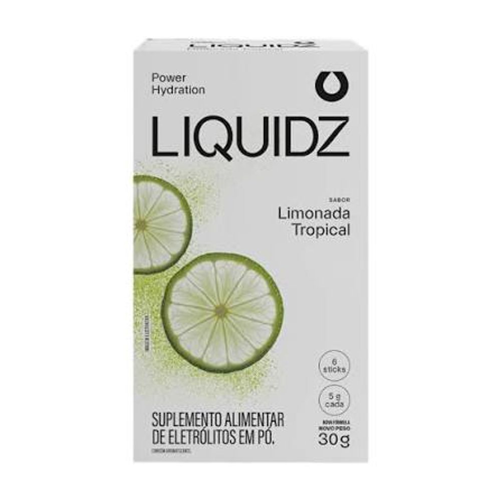 Eletrólitos Sabor Limonada Tropical sem Açúcar Liquidz Caixa 30g