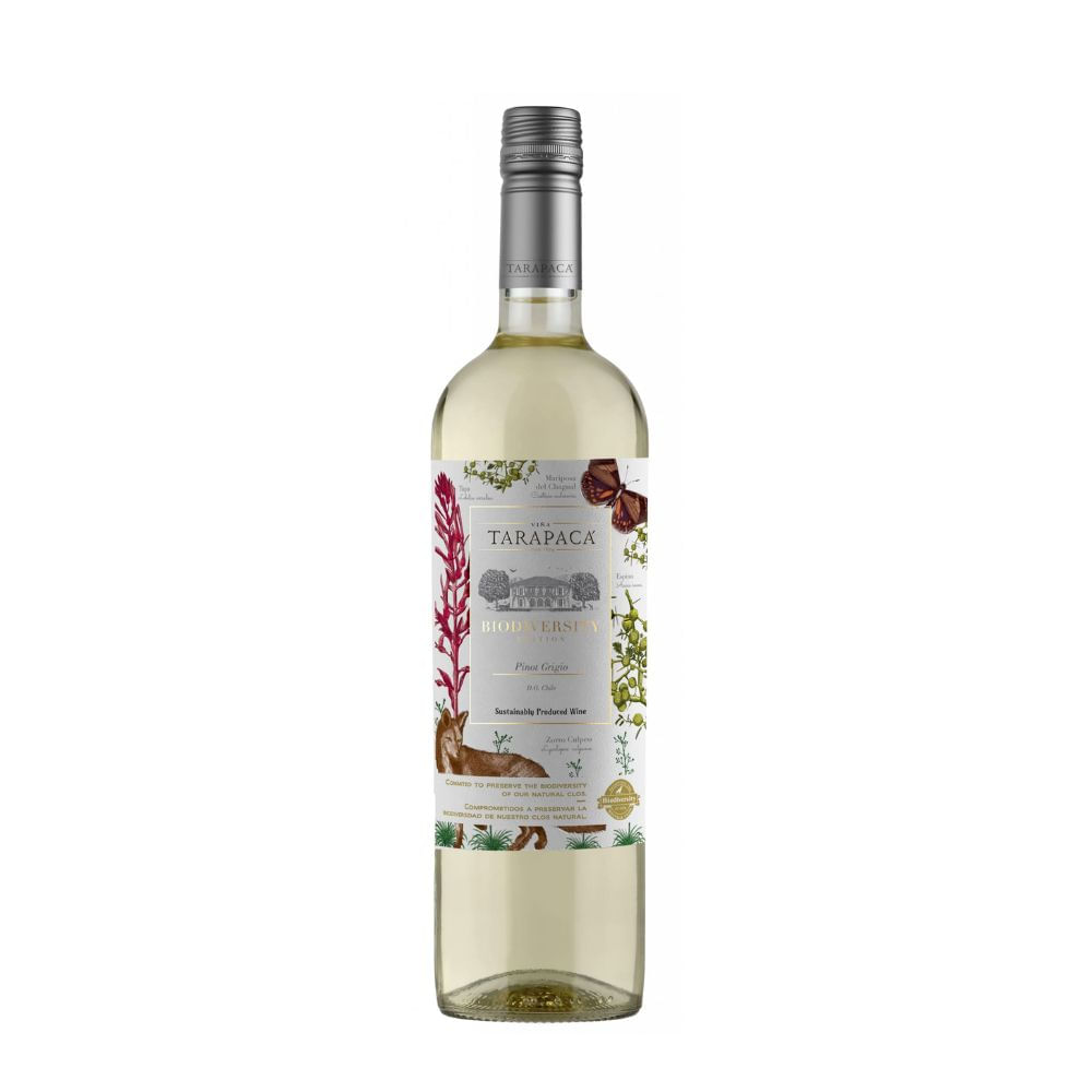 Vinho Branco Pinot Grigio Edição Biodiversity Tarapacá 750ml