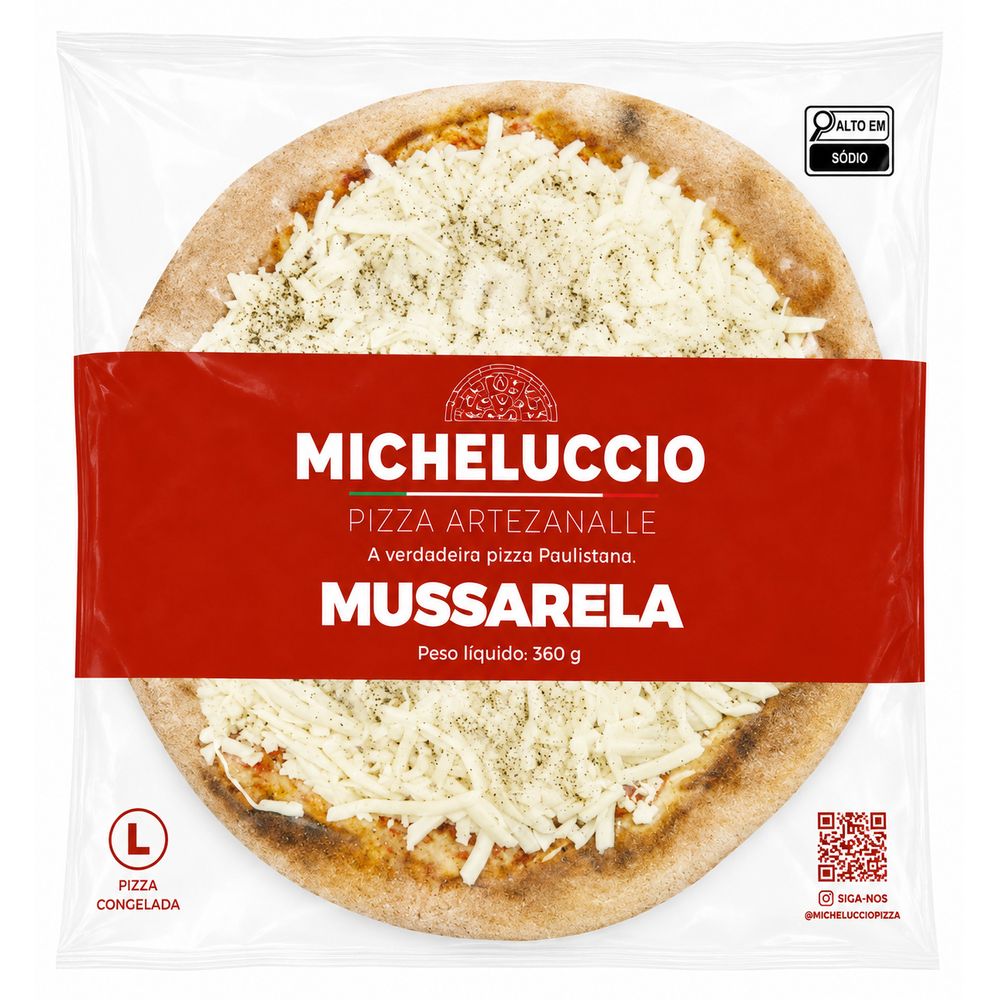 Pizza Mussarela Micheluccio 360g