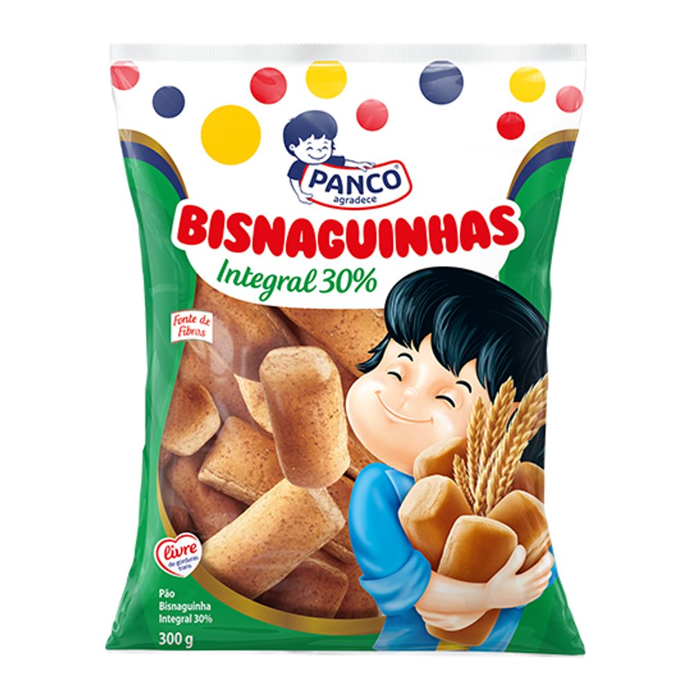 Bisnaguinha Integral 30% Panco 300g